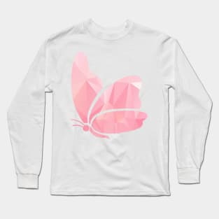 Pink Butterfly Long Sleeve T-Shirt